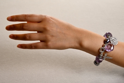 Armband mit Amethyst, Sodalith & Parvati-Amulett